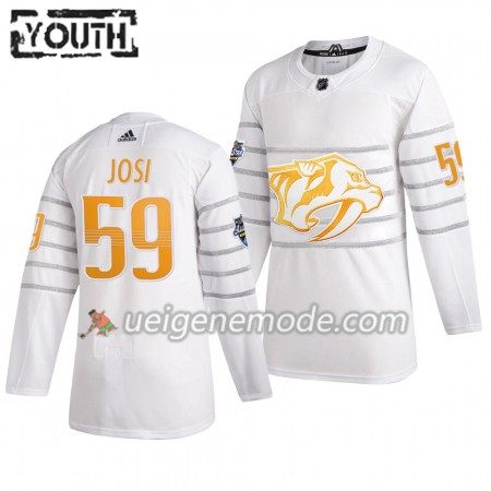 Kinder Nashville Predators Trikot Roman Josi 59 Weiß Adidas 2020 NHL All-Star Authentic